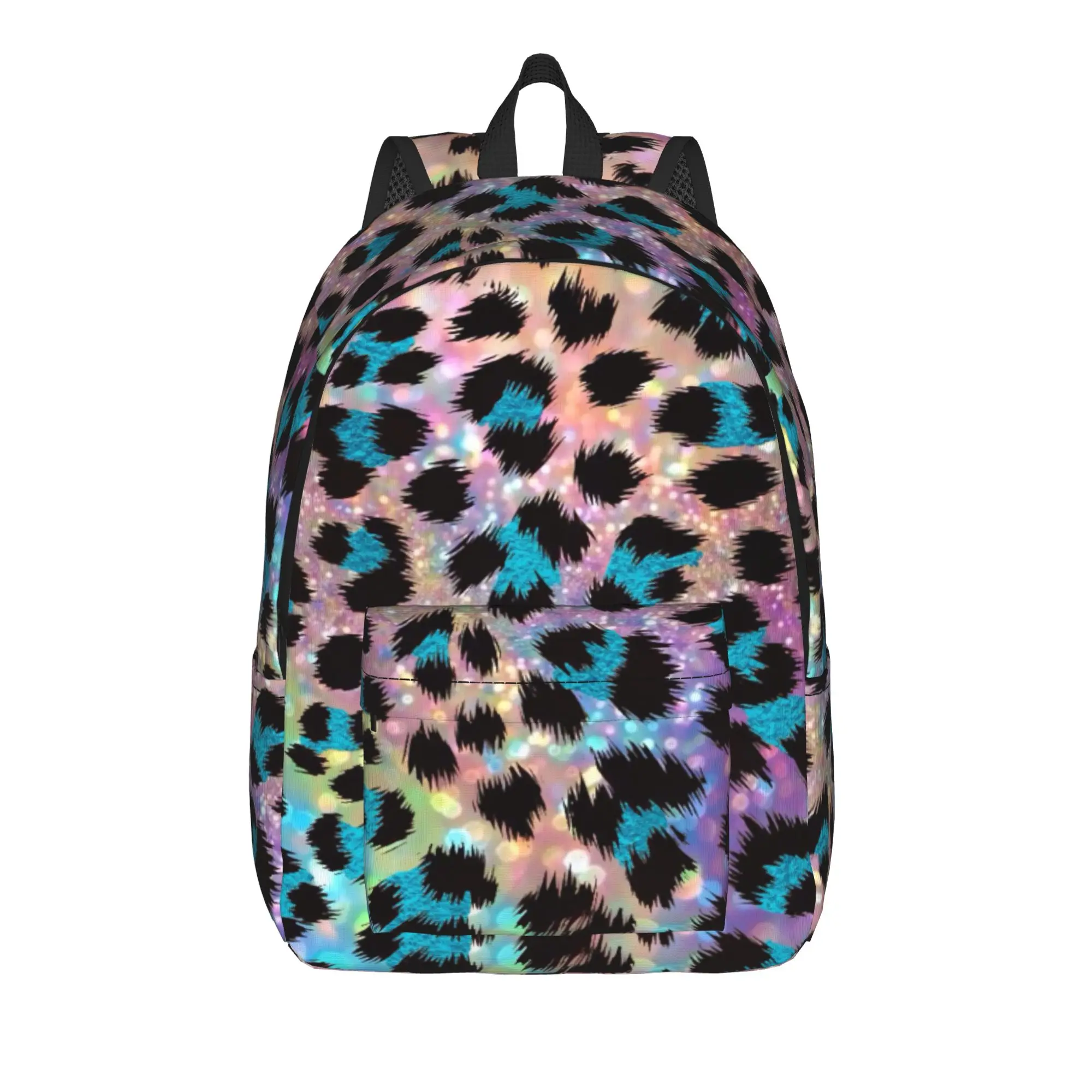 Leopard Texture Backpack  Streetwear Backpacks Men Camping Print High School Bags High Quality Rucksack