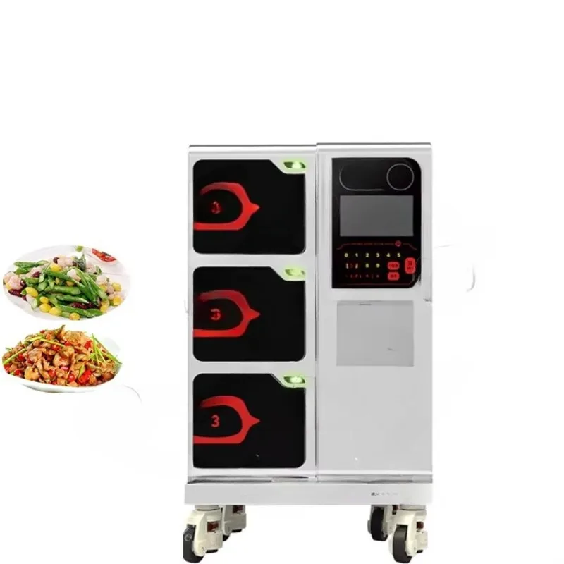 Commercial Automated Rice Automatic Food Cooking Machine No Oil Fumes No Cleaning Smart Cooking Equipment