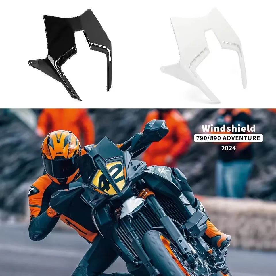 ل DUKE 790 ADVENTURE ADV890 Adventure Adv 2024 الزجاج الأمامي للزجاج الأمامي فيسر شاشة منحرف ملحقات الدراجة النارية #1