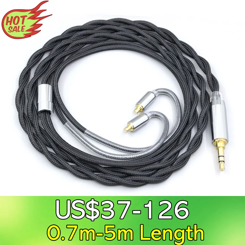 

LN008290 Nylon 99% Pure Silver Palladium Graphene Gold Shield Cable For Acoustune HS 1695Ti 1655CU 1695Ti 1670SS