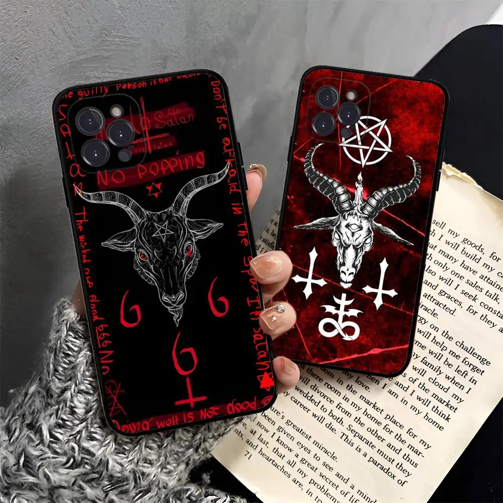 Devil Satan Phone Case For IPhone 15 14 13 12 Mini 11 Pro XS Max X XR SE 6 7 8 Plus Soft Silicone Cover