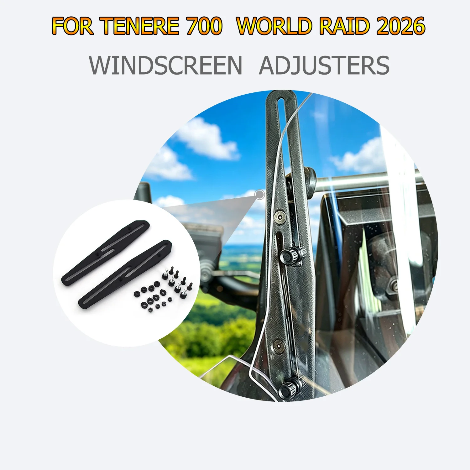 

Wind Shield Adjustment Bracket Height Regulator For Tenere 700 World Raid 2026 New Motorcycle Windshield Adjustable Screen