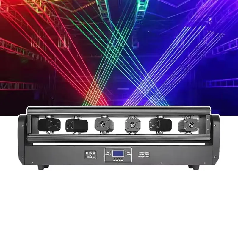 

Лазерный световой прибор Price 6 Eyes RGB Full Color Fat Beam DJ Moving Head для ночных клубов и баров