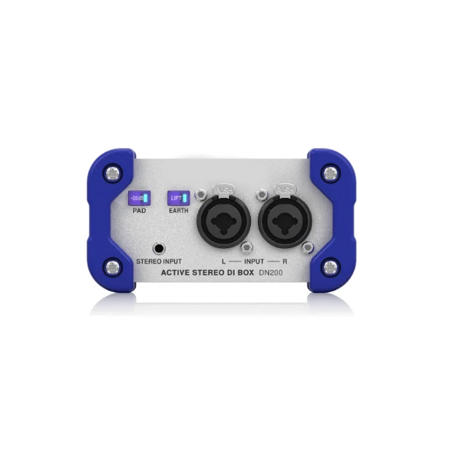 Caja DI Activa de 2 Canales 100% Original con Rango Dinámico Extendido y Opciones de Suma/División para un Rango Dinámico Ampliado DN200