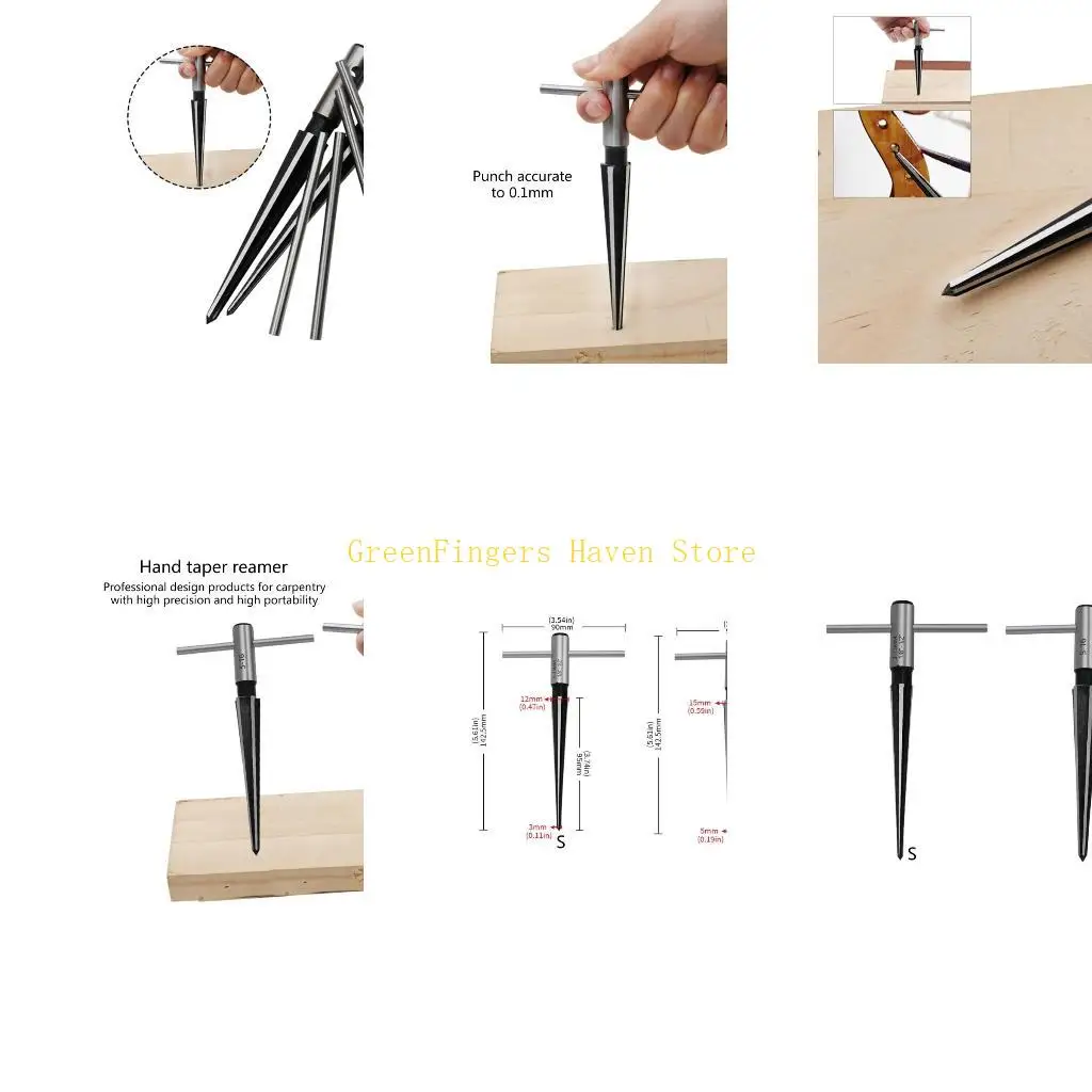 

F68D 3-13mm&5-16mm Taper Reamer Hand Metal Reamer Deburring Enlarge Pin Hole Handheld Reamer For Wood Metal Plastic Drilling