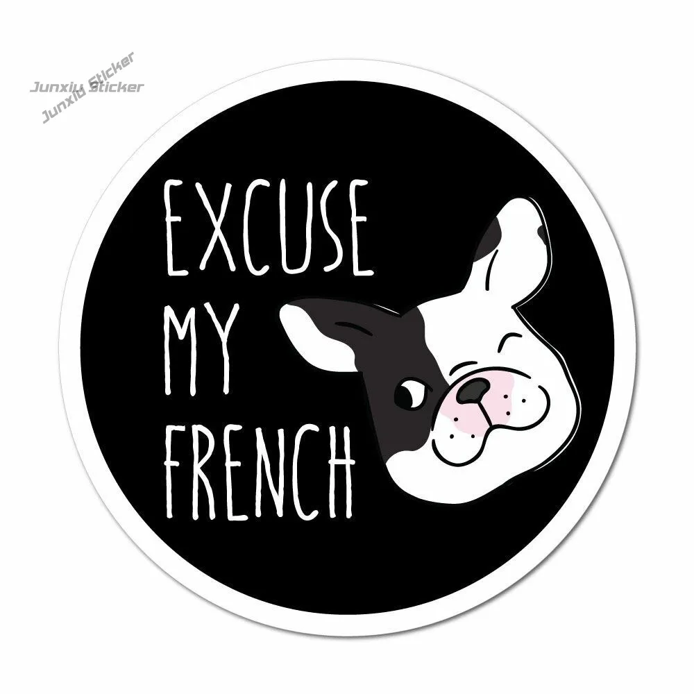 

Excuse My French Sticker Decal Laptop Skateboard Funny Adult Joke Funny Bumper Sticker Waterproof Vinyl Decal Decoration