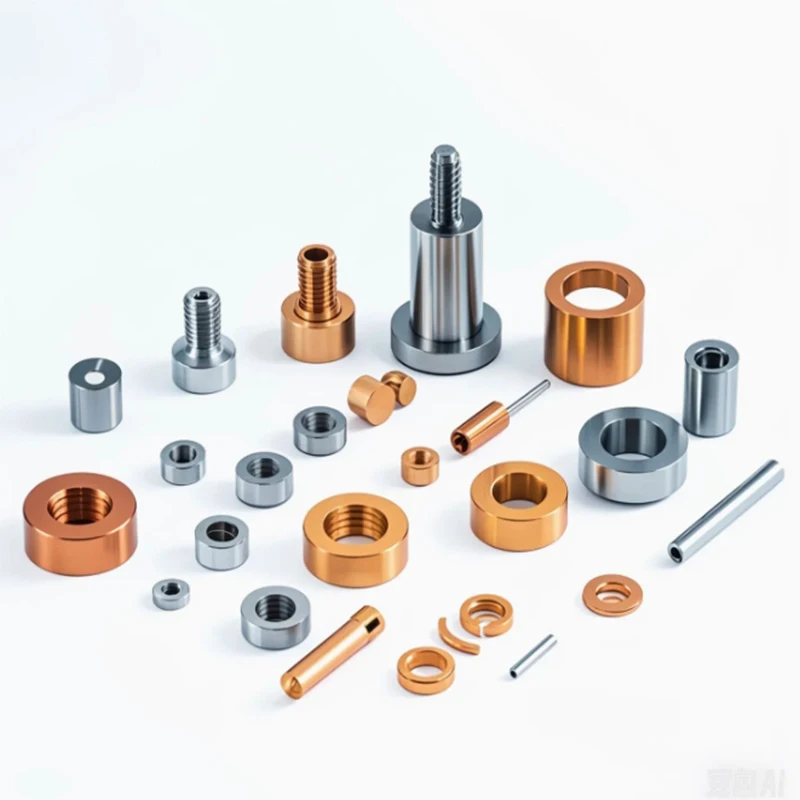 Custom CNC Turned, Copper Alloy and Stainless Steel Odd-Shaped Mechanical Component Kits