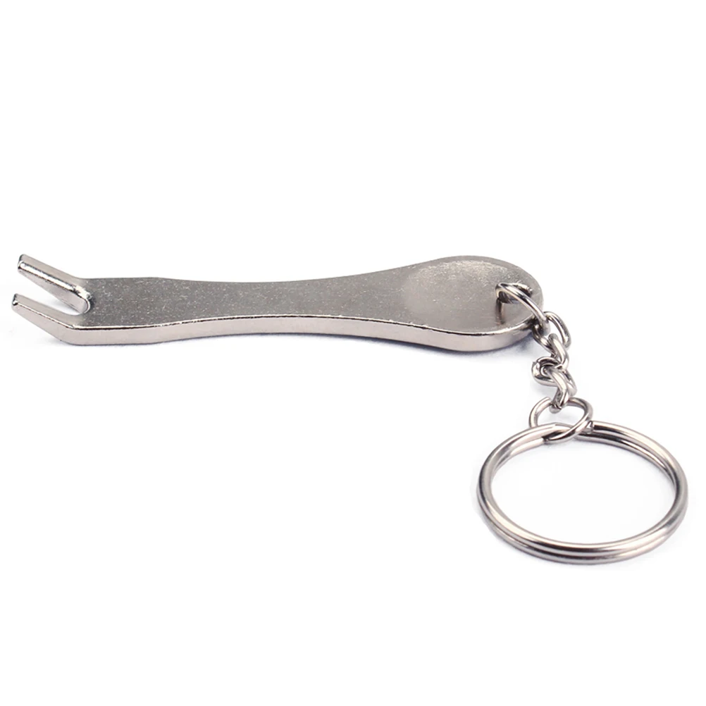 

Guitar Bridge Pin Puller String Nail Peg Puller Musical Tool Keychain for Acoustic Guitar Ukulele Bass Banjo Dobro Mandolin (Sil