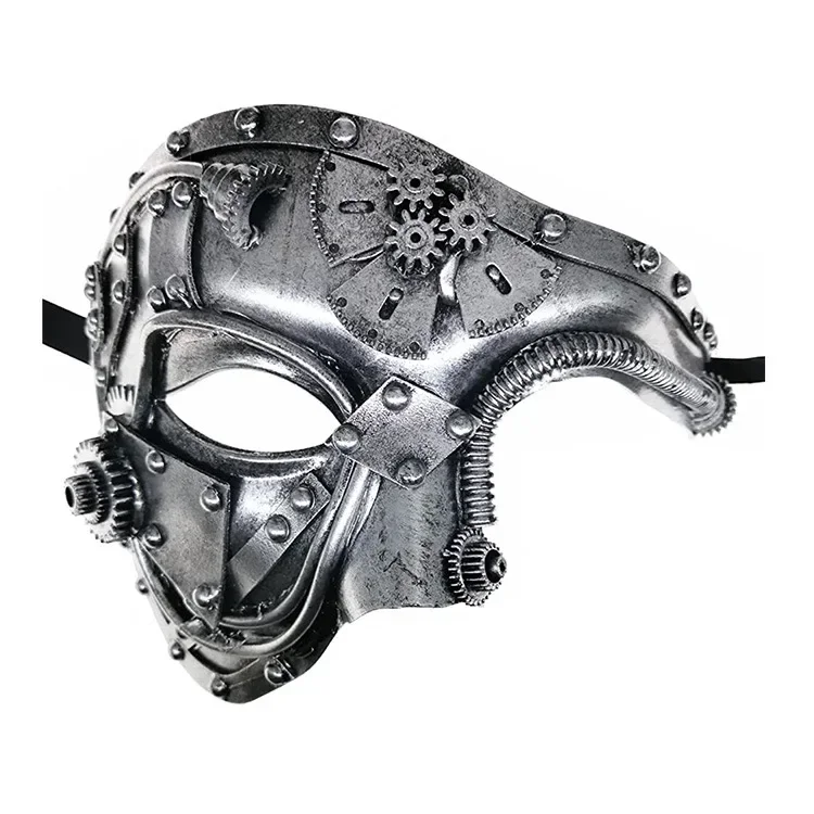 Party Cool One Eye Mask Masquerade Party Halloween Mask Cosplay Mask Carnival Steam Carnival Steam Masque Cyberpunk Mask