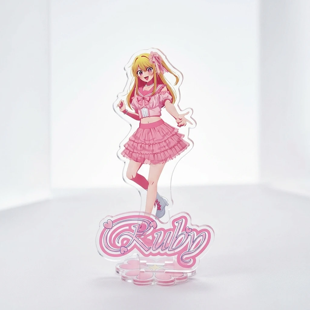 15CM Double Insert Anime Acrylic Stand keyring, Oshi Idol Girl, No Ko Ai Hoshino Ruby Aqua Kana Akane Memcho Collectible Gift