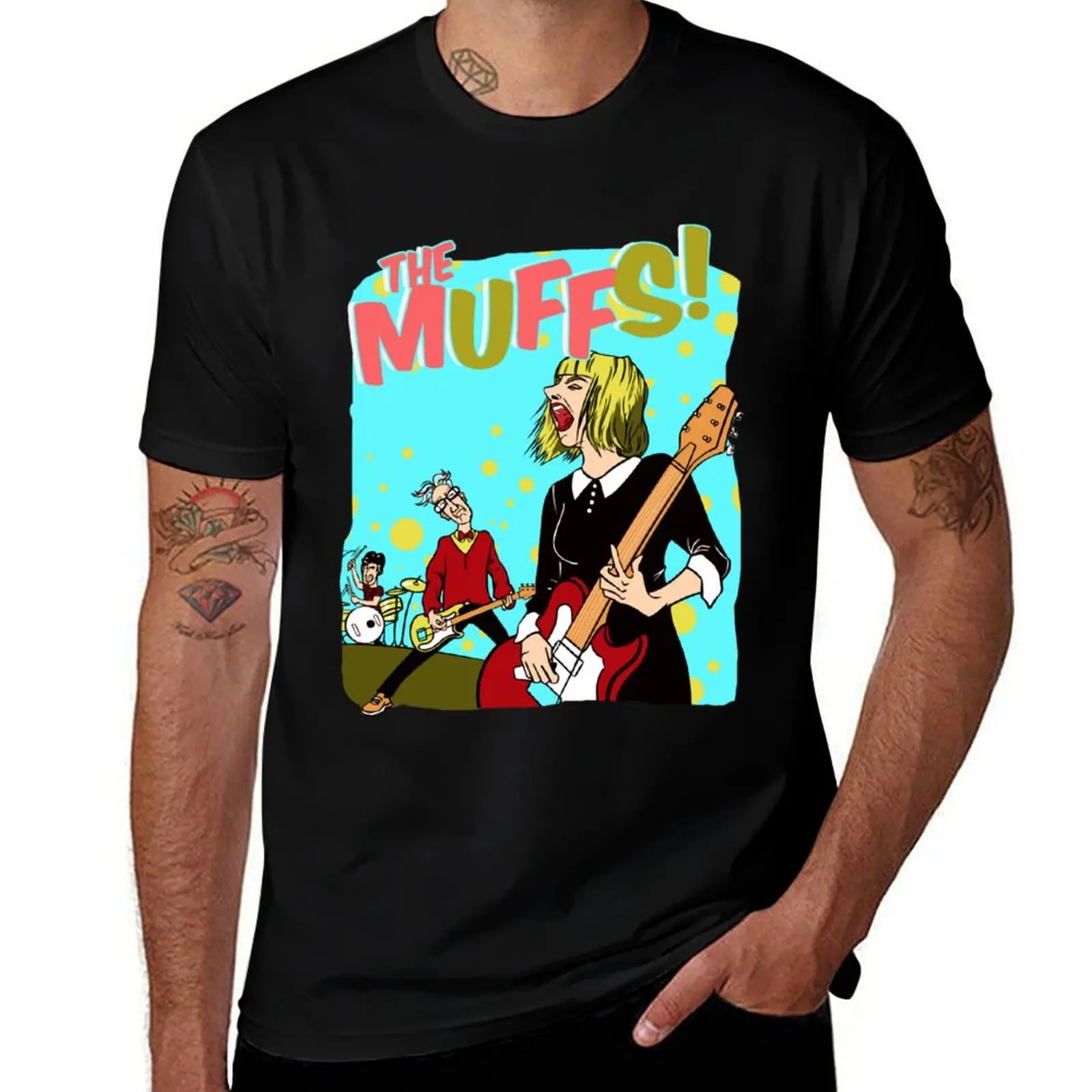 The Muffs! Vintage T-Shirt Casual Lightweight Short Sleeve Top