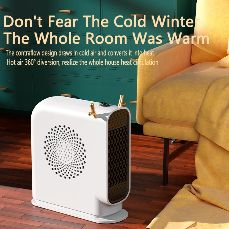 Aquecedor de ar elétrico portátil para a sala, mini radiador do ventilador, fogão quente do aquecimento do quarto, inverno, 220V
