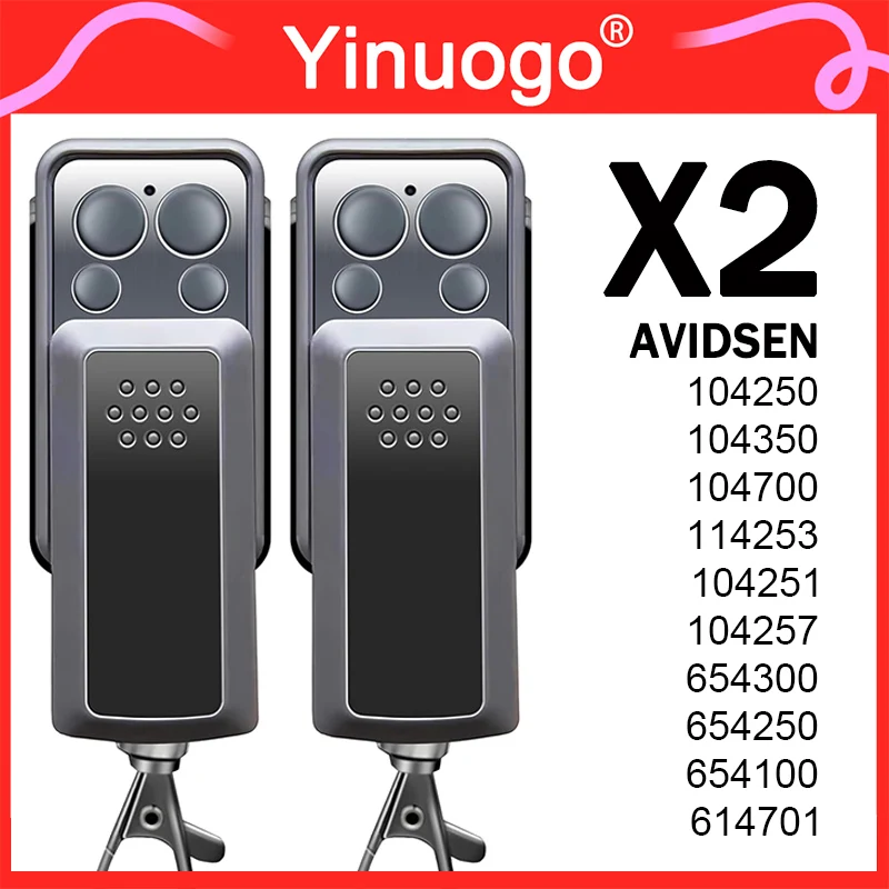 Il più nuovo AVIDSEN 114253 Per Avidsen 104250 104350 104251 654100 104257 104700 654250 Cancello di Controllo Remoto 433.92MHz Rolling Code