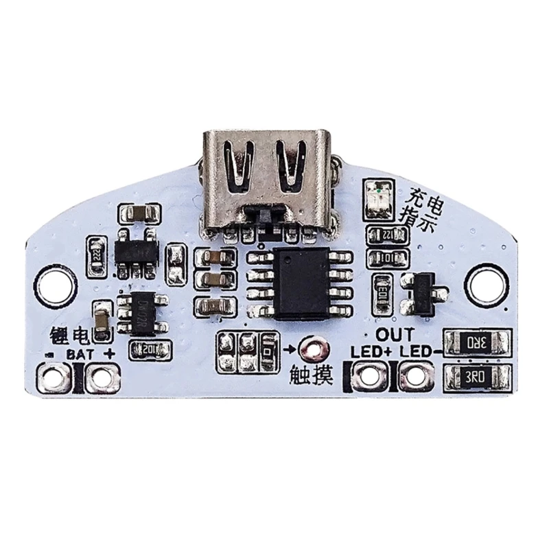 LED Touch Small Night Lamp Control Module Type C Desk Lamps Circuit Board with Stepless Dimming