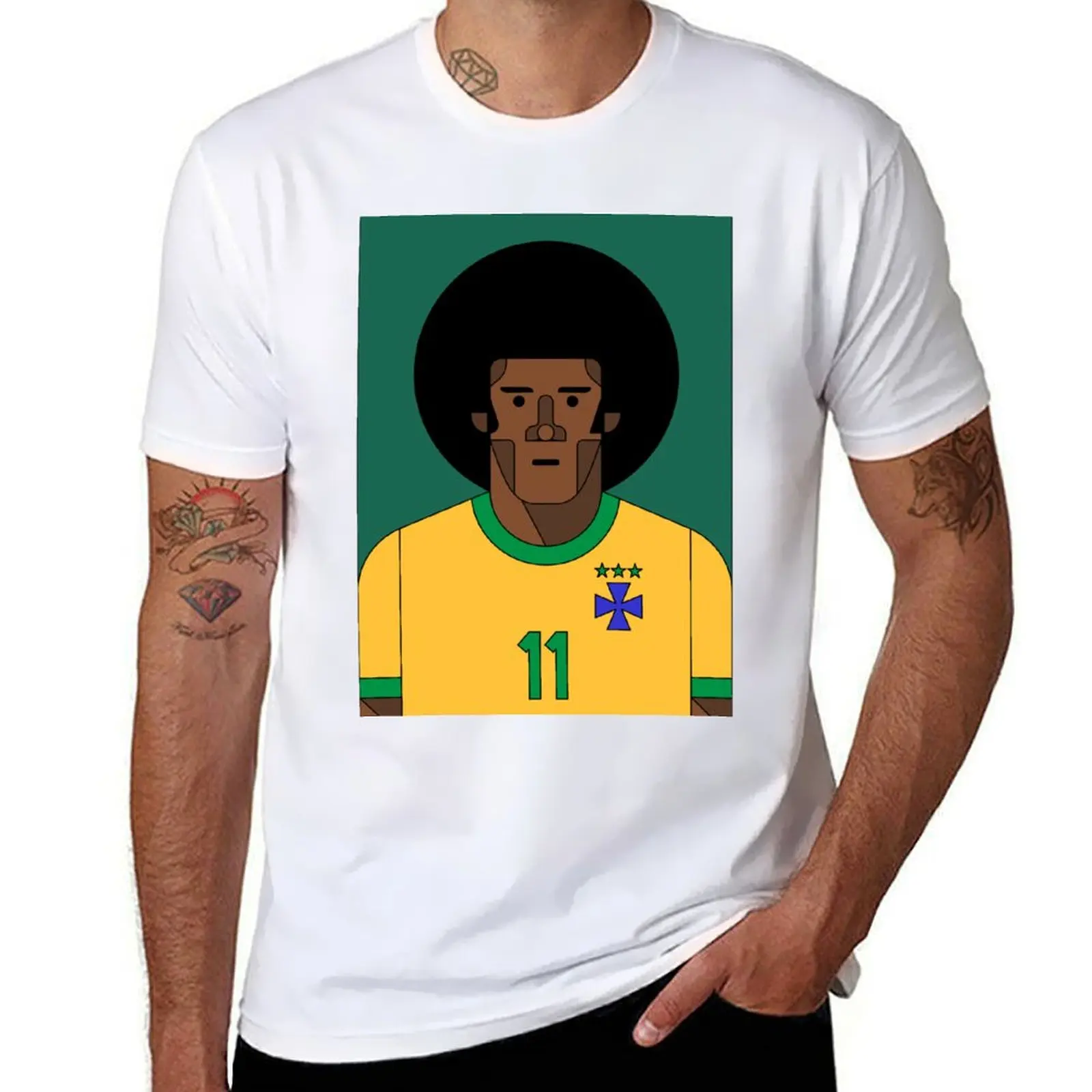 

Jairzinho T-Shirt cotton t shirt man g man t shirts for men man t shirt designer T-Shirt
