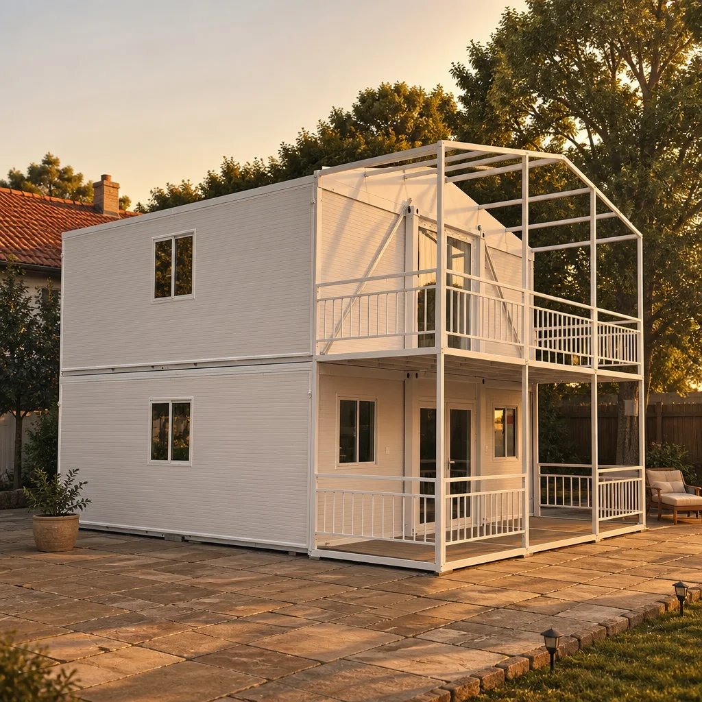 Modern Luxury 2 Story Container House Prefabricated Modular Tiny Home Portable Mobile Living Villa for Sustainable Lifestyle