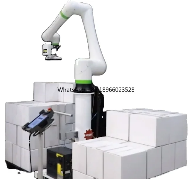 Picking and Placing 6 Axis FANUC Cobot CRX-25iA Collaborative robot with Robotiq Robot Gripper