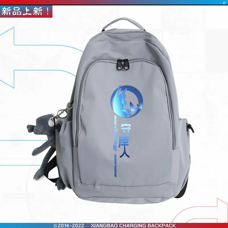 Mingchao Game Peripheral Character Shoreman Collaboration Backpack Unisex Large Capacity Travel Bag Trendy JL Anime