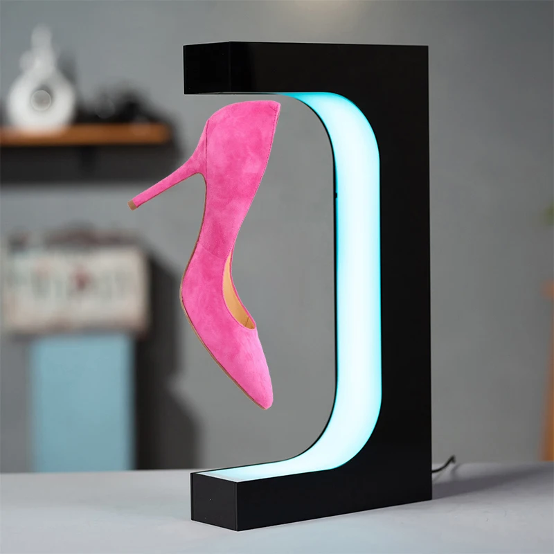 

Magnetic Levitation Floating Display Shoes Rotating Shoe Display Rack Innovative Advertising Magnetic Float Display Rack