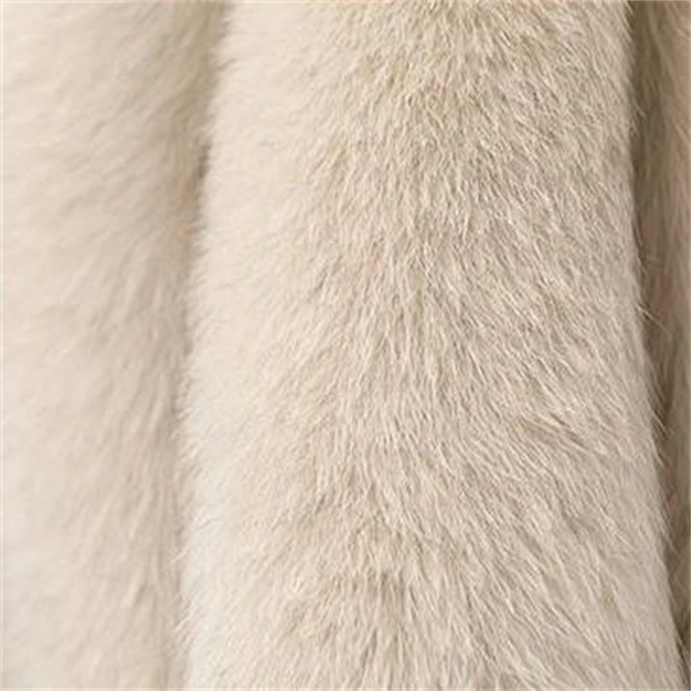 Autumn Faux Leather Fur Coats and Jackets Women High Quality 2024 Elegant Fluffy Jacket Vest Buckle Short Coat Luxury Outerwear