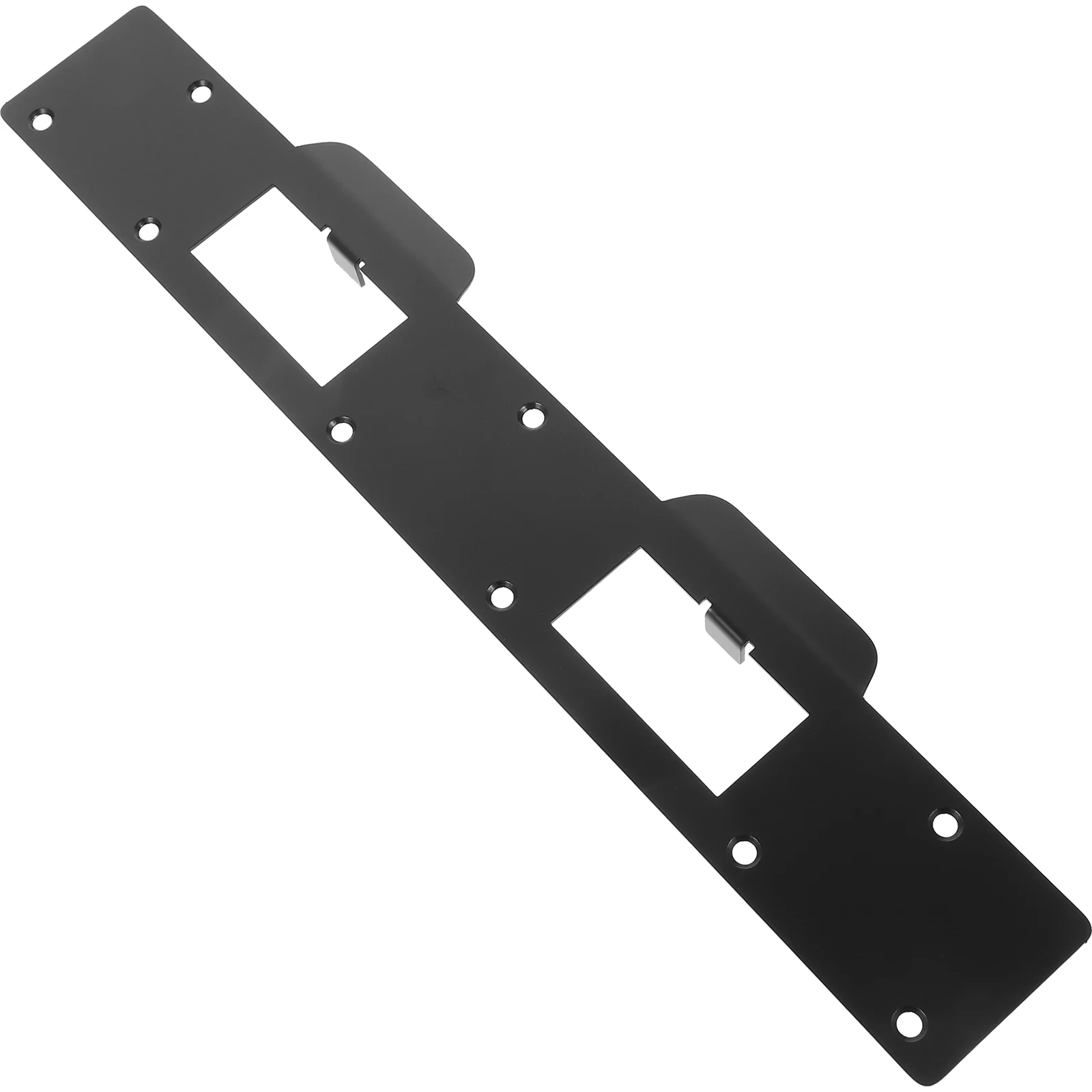 

Security Strike Plate Door Lock Reinforcement High Strength Iron Dual Hole Design Easy Install Protection Kit Door Strike Plate