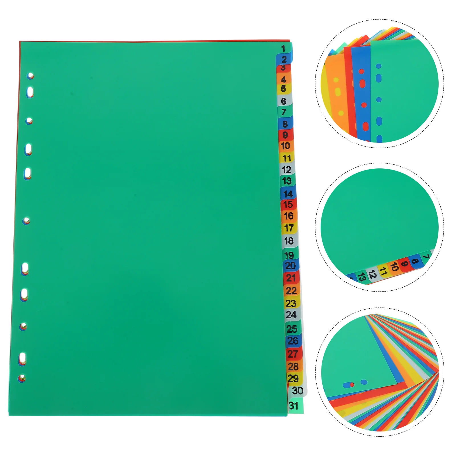 

62Pcs Plastic Binder Dividers Colored Tabbed File Dividers for Efficient Document Sorting Index Divider Pages for Planners
