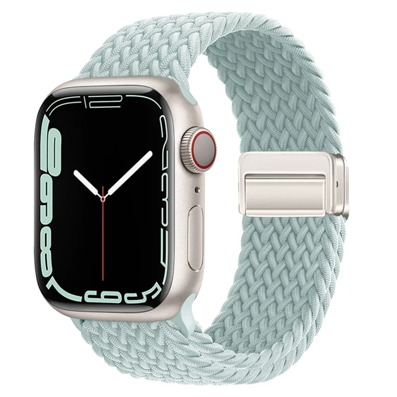 Nylon-Geflochtenes Magnetarmband für Apple Watch 49mm 45mm 44mm 42mm 41mm 40mm Armband für iWatch Ultra 2 Series 12 11 10 9 8 7 6 SE