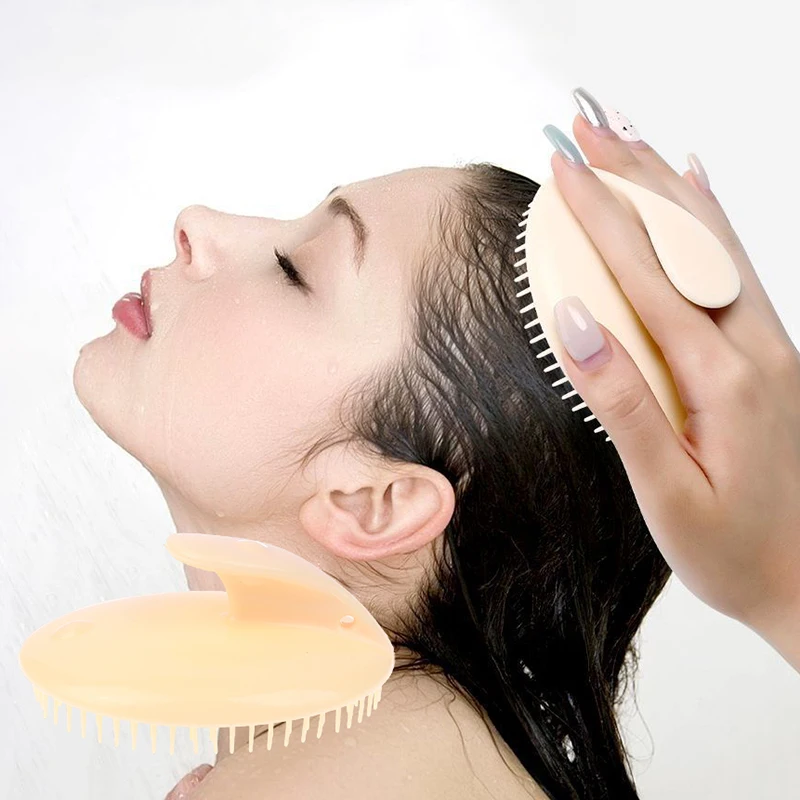 

Handheld Scalp Massage Shampoo Brush Shower Hair Washing Anti-itch Comb Mini Head Meridian Massage Wide Tooth Comb