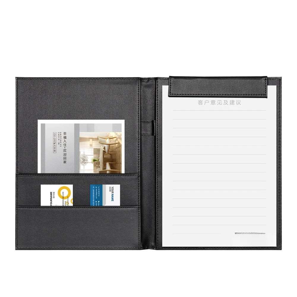 

Business Leather Folder Meeting Mat A4 File Office Socket