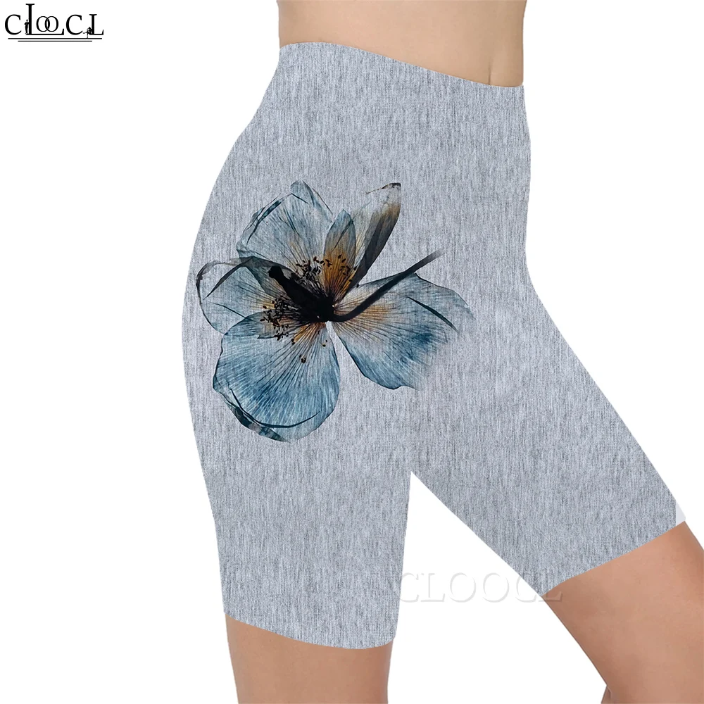 CLOOCL Roze Bloemen 3D Patroon Gedrukt Shorts Vrouwen Sexy Gym Joggingbroek voor Vrouwelijke Gym Sport Shorts Vrouw Broek