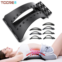 Adjustment Back Massager Stretcher Neck Shoulder Back Lumbar Waist Spine Support Pain Relief Fitness Massage Equipment