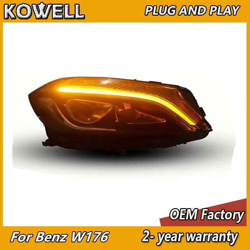 Car Styling for Benz W176 Headlight 2013-2018 Mercedes A Class Headlamp DRL Turn Signal Low High Beam Projector Lens