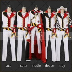 Game Twisted Wonderland HEARTSLABYUL Trey Riddle Cater Ace Deuce Cosplay Costume Halloween Uniforms Formal Suit Cutom Made
