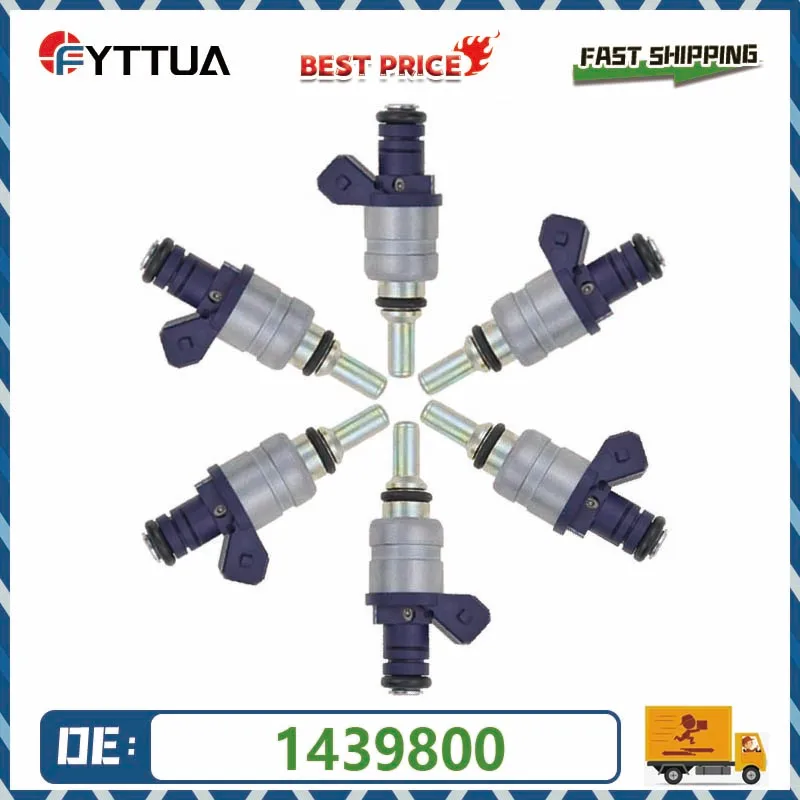 6pcs Fuel Injector 1439800 For BMW X3 X5 330i 330Ci 330Xi 530i Z3 Z4 M54B30 3.0L 98-05 Engine 13537546244 1439800 Nozzle
