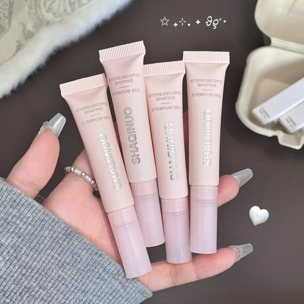 Waterdichte 3D Lamineren Brow Gel Siliconen Borstel 3D Lamineren Effect Waterdichte Brow Gel Zweetbestendige Gevederde Wenkbrauwen Gel