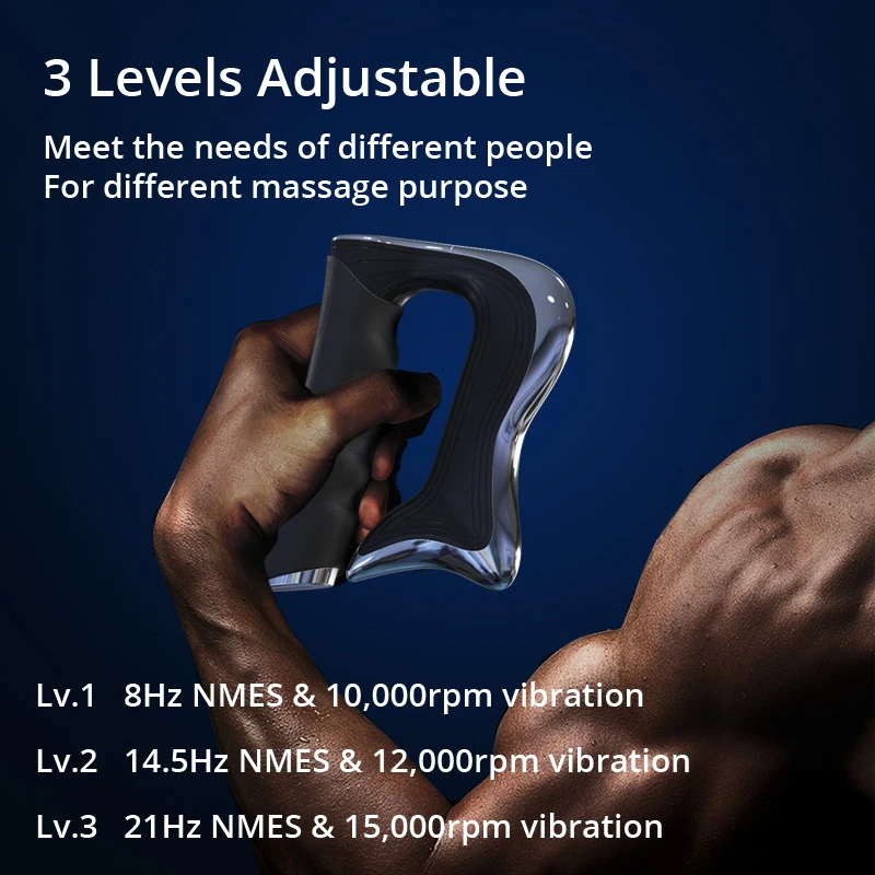 Electric Fascia Knife Massager - Portable NMES Therapy Muscle Massager with Fast Recovery for Whole Body Muscle Massage