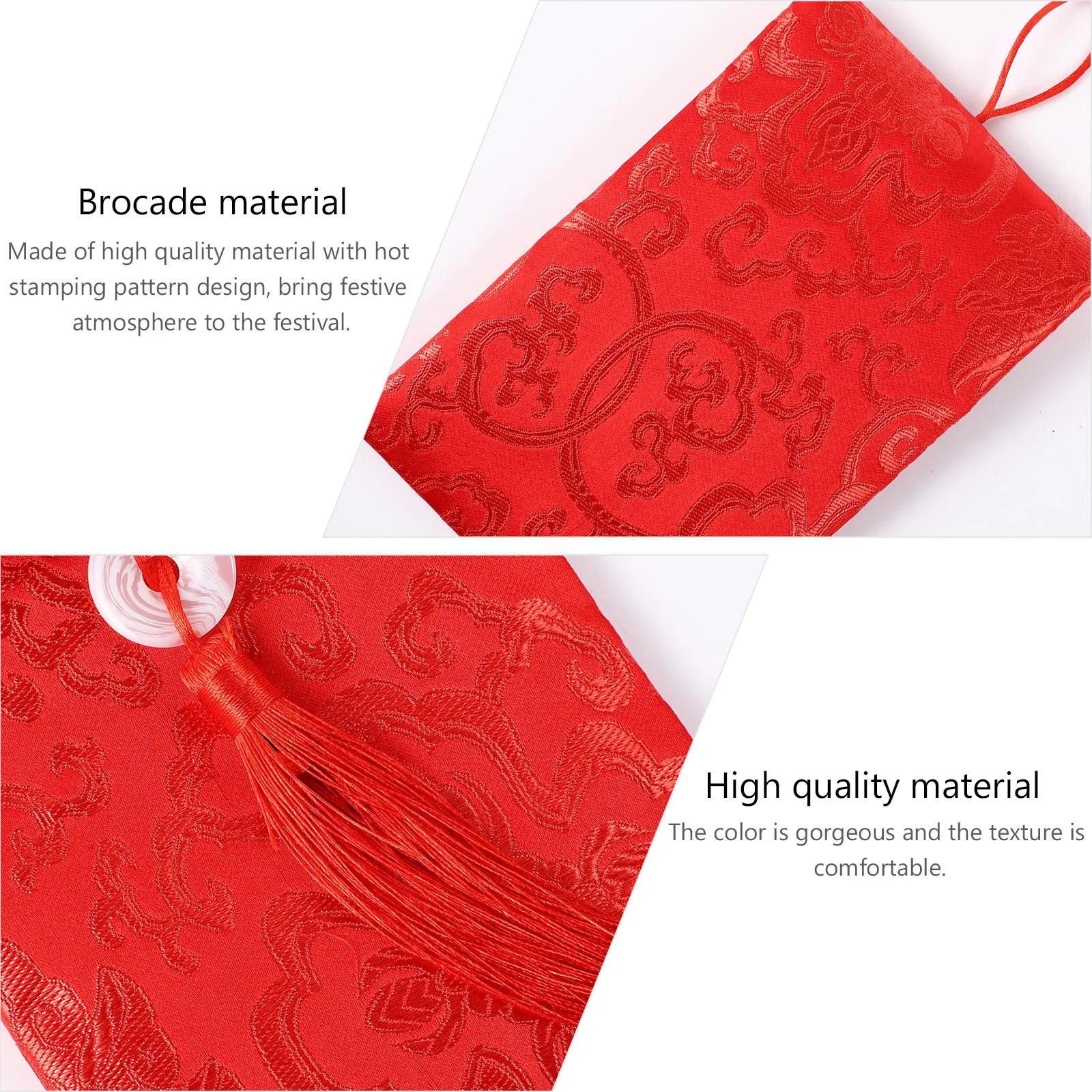 Red Packets Assorted Cartoon Cattle Red Packets Glitter Finish Gift Money Envelope for Spring Festival New Year