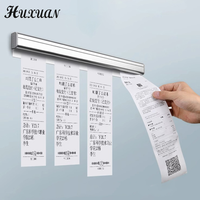 Aluminum Alloy Wall-mounted Sticked Take-out List Receipt Clip Hanging Ticket Order Invoice Paper QR Holder Restaurant Menu Clip