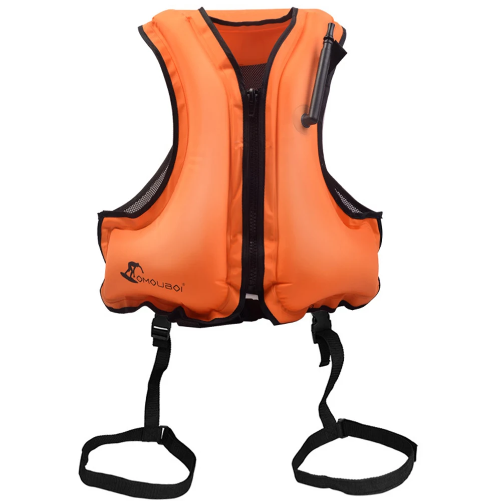 Professional Adult Life Jacket, Inflatable Snorkel Vest, Snorkeling Jackets, Free Diving Swimming Safety, Load Up