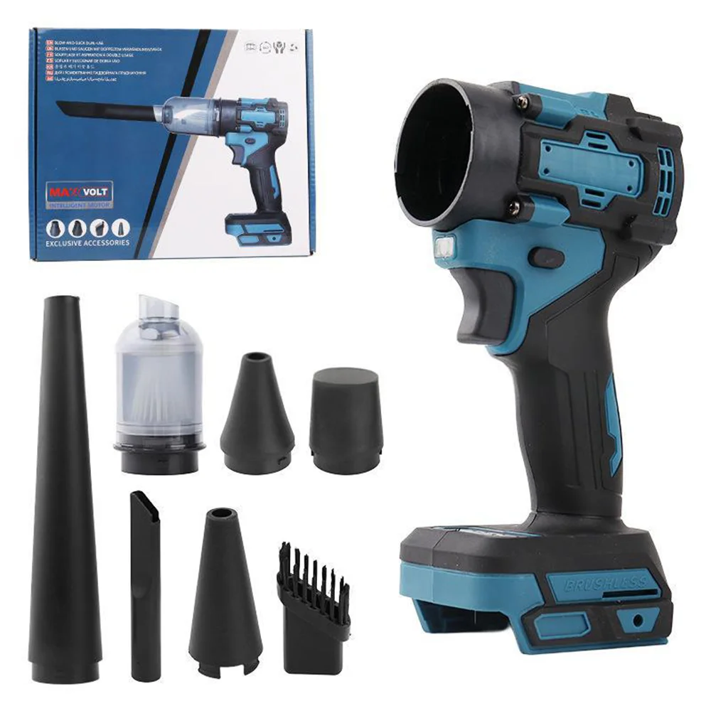 

Brushless Electric Turbo Blower Jet Fan 200M/S Handheld Air Blower Blowing Tool Car Wash Air Gun Dry for Makita /Dewalts Battery