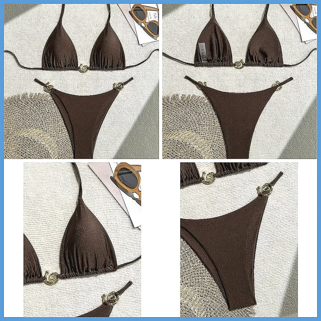 

Сексуальный комплект бикини с эффектом пуш-ап для женщин, бразильский пляжный купальник из двух частей