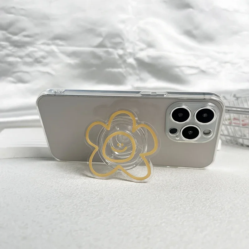 التصميم الأصلي التعبير زهرة حامل الهاتف المحمول قبضة المقبس شعبية حامل كسول قابل للطي أسلوب بسيط Nh ينبع أدوات الساعة