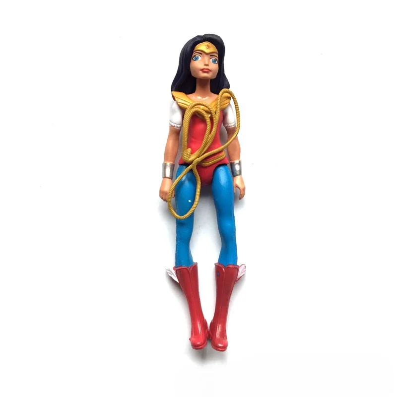 마블 레전드 애니메이션 6 피스 세트 여성 영웅 액션 피규어 장난감 원더 우먼 할리 퀸 Collectible Model Toys 어린이 선물