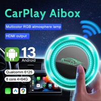 CP608 CarPlay AI Box with Android 13 Wireless CarPlay Android Auto Support 4G SIM Card HDMI Output 4+64G For Wired Carplay Cars