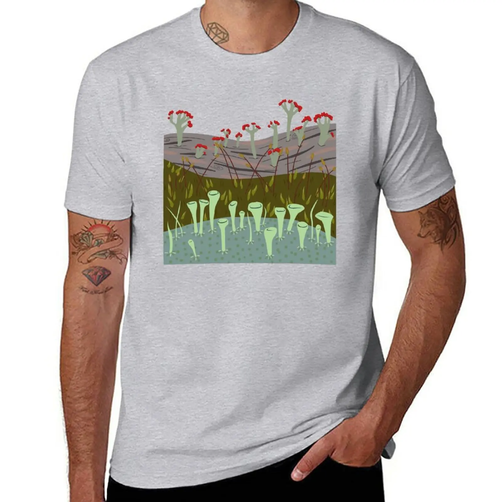 Moss with Lichens T-Shirt anime heavyweights t shirts for men graphic