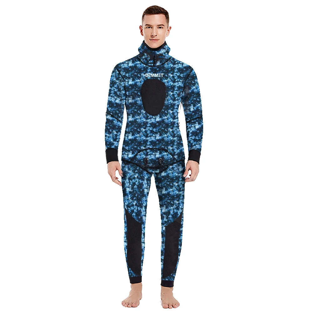 Camouflage SCR Neoprene 3mm Swim Wetsuits Men's Diving Suit Split Scuba Snorkel Swimsuit Spearfishing Surfing Jumpsuit Equipment