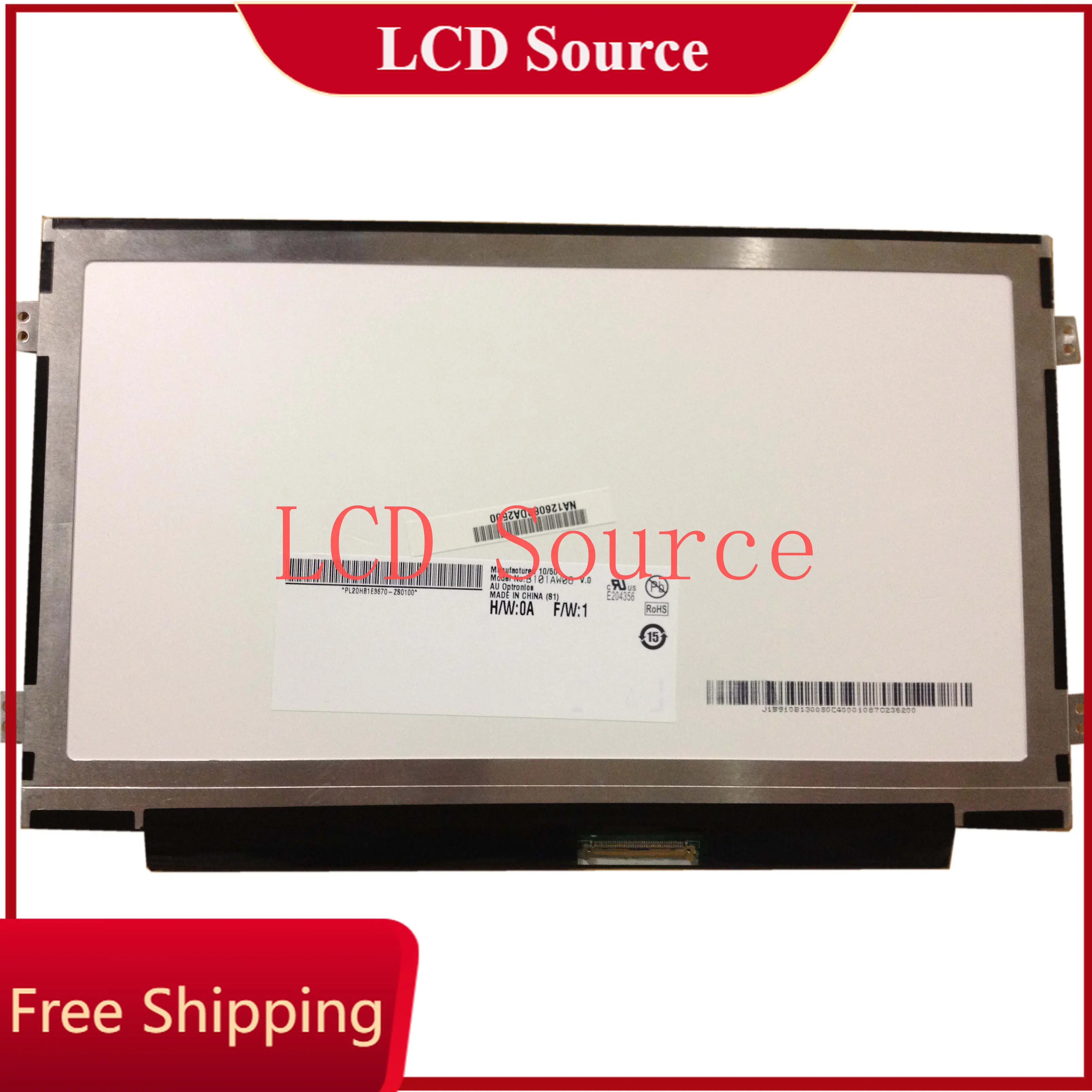 B101AW06 V.0 V.1 подходит для LTN101NT08 N101L6-L0D N101LGE-L41 M101NWT2 R5 BA101WS1-100 LTN101NT05 B101AW02 1024X600 SLIM 40-контактный LVDS