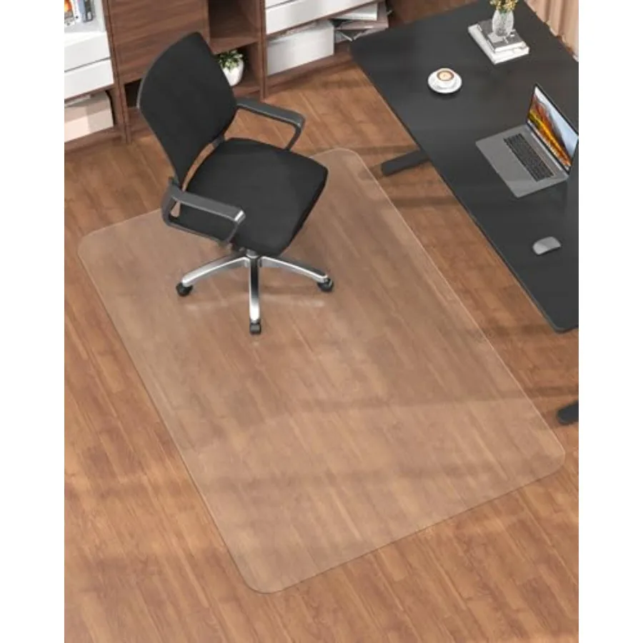

Frosted Clear Chair Mat wood 32.3"*53" Material Office Chair Mat Memory Plastic Computer Chair Pad for Rolling Chairs Desk Floo