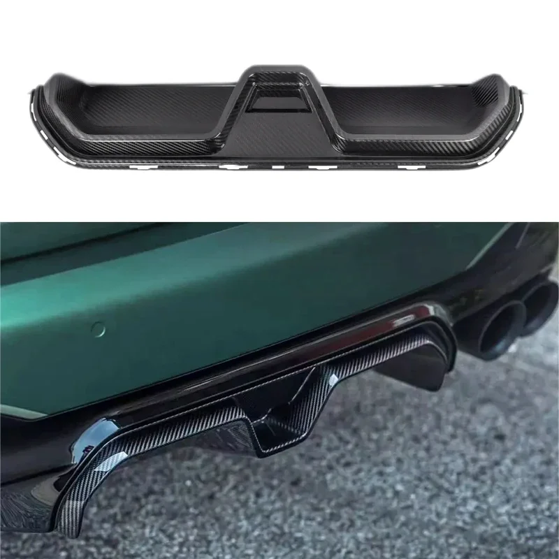 Dry Carbon Fiber Rear Bumper Lip Diffuser Spoiler For Bmw 5 Series F90 M5 2021 CS Style Bumper Guard