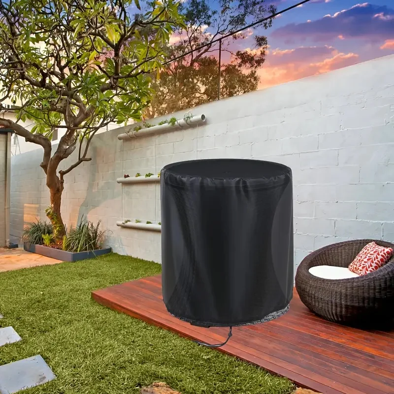 غطاء طاولة منسوج للاستخدام الخارجي، غطاء طاولة للفناء، غطاء طاولة خارجي، طاولة طعام مستديرة مناسبة، بارد بار، طاولة تبريد حمام السباحة